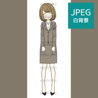 放心状態で涙を流しているスーツ姿の女性【JPEG】