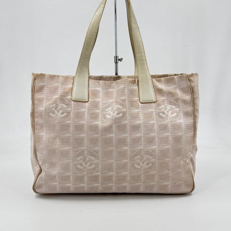 CHANEL ニュートラベルライン ナイロン ジャカード キャンバス トートバッグ