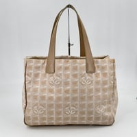 CHANEL ニュートラベルライン ナイロン ジャカード キャンバス トートバッグ
