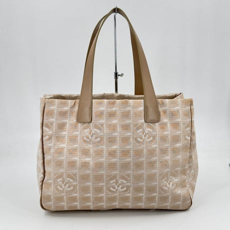 CHANEL ニュートラベルライン ナイロン ジャカード キャンバス トートバッグ