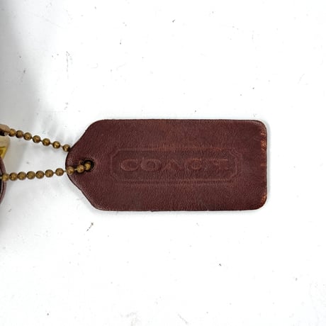 COACH オールドコーチ ブラウン ハンドクラフト レザー ショルダーバッグ