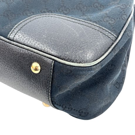 GUCCI プリンシー GGキャンバス エクリプス トートバッグ ブラック シェリーライン リボン 163805
