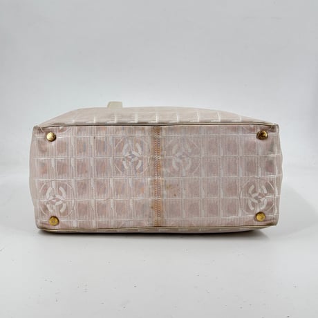 CHANEL ニュートラベルライン ナイロン ジャカード キャンバス トートバッグ