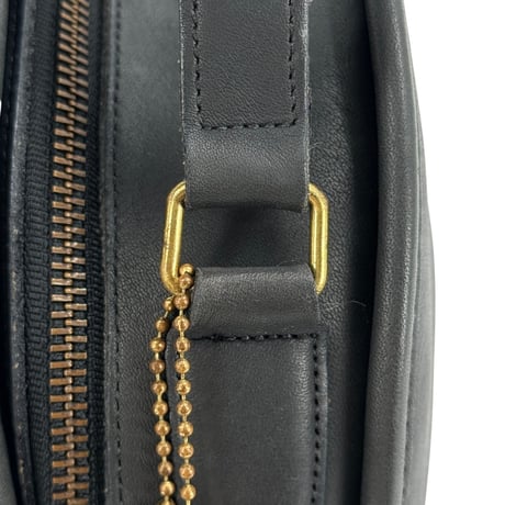 COACH カンタベリー レザー ブラック サークル ショルダーバッグ 343