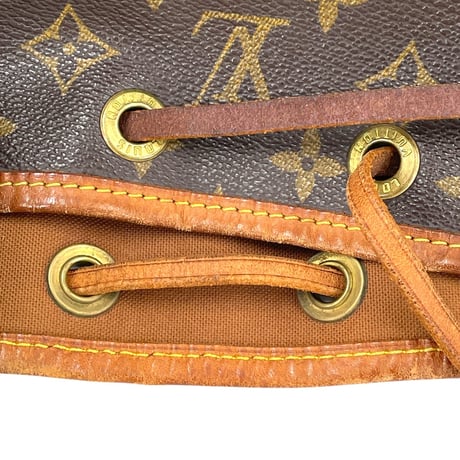 LOUIS VUITTON プチ・ノエ モノグラムキャンバス ブラウン 巾着 ショルダーバッグ M42226