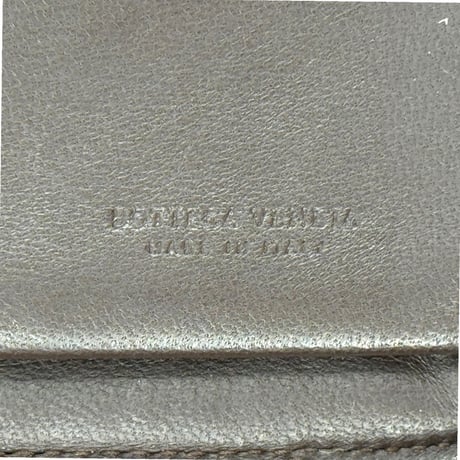 BOTTEGA VENETA イントレチャート レザー ダークブラウン クラッチ ウォレット