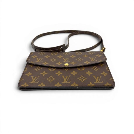 LOUIS VUITTON ダブルラバット モノグラムキャンバス 旧型ショルダーバッグ M51815