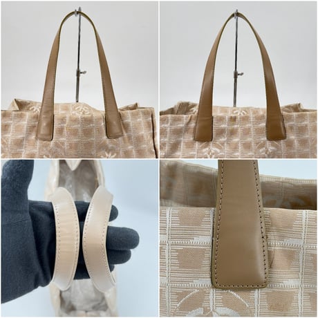 CHANEL ニュートラベルライン ナイロン ジャカード キャンバス トートバッグ