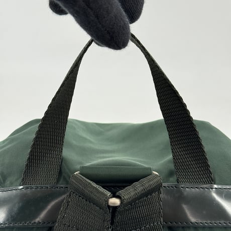 PRADA テスート ナイロン リュック ダークグリーン トライアングルロゴ