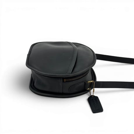 COACH カンタベリー レザー ブラック サークル ショルダーバッグ 343