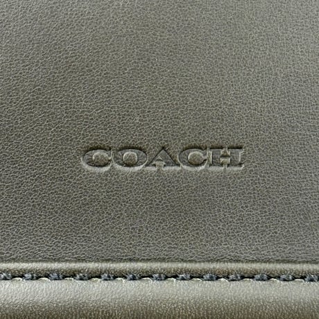 COACH オールドコーチ グリーン フルグレインレザー ハンドバッグ