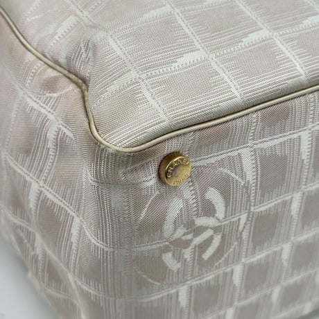 CHANEL ニュートラベルライン ナイロン ジャカード キャンバス トートバッグ