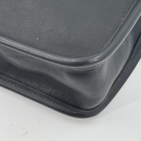 COACH オールドコーチ ブラック ハンドクラフト レザー クラッチバッグ