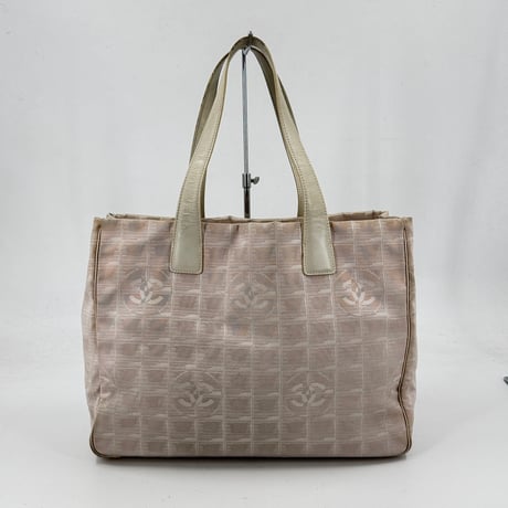 CHANEL ニュートラベルライン ナイロン ジャカード キャンバス トートバッグ