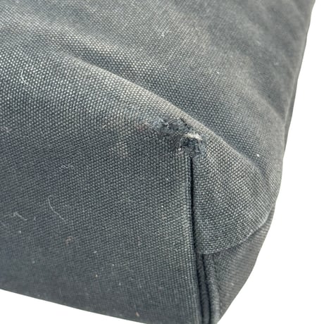 HERMES トロカ ホリゾンタルPM キャンバス ブラック ブラウン ストライプ ヴィンテージ トートバッグ