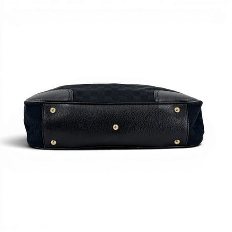 GUCCI プリンシー GGキャンバス エクリプス トートバッグ ブラック シェリーライン リボン 163805