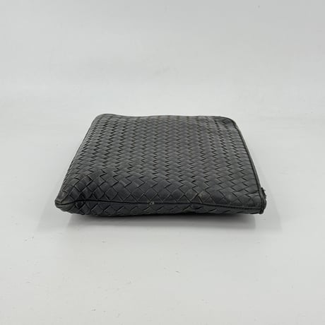 BOTTEGA VENETA イントレチャート エナメル グレー ビジネスバッグ