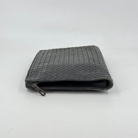 BOTTEGA VENETA イントレチャート エナメル グレー ビジネスバッグ