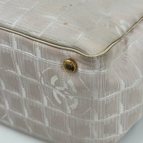 CHANEL ニュートラベルライン ナイロン ジャカード キャンバス トートバッグ