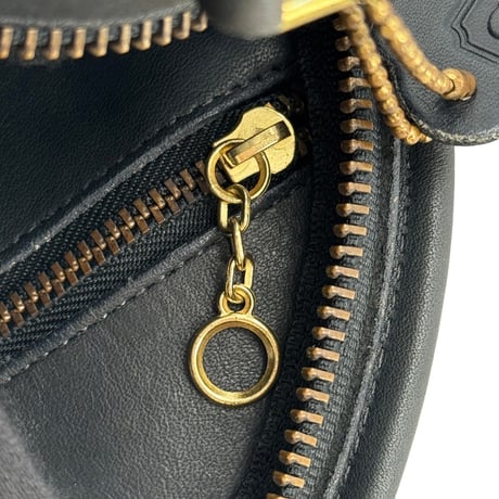 COACH カンタベリー レザー ブラック サークル ショルダーバッグ 343