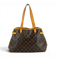 LOUIS VUITTON バティニョール ホリゾンタル モノグラム キャンバス ブラウン トート M51154
