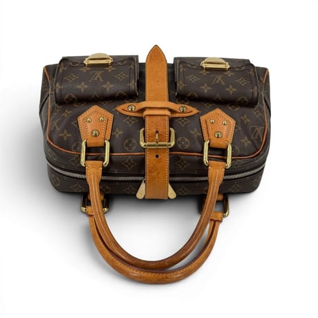 LOUIS VUITTON マンハッタンGM モノグラムキャンバス ブラウン ハンドバッグ M40025