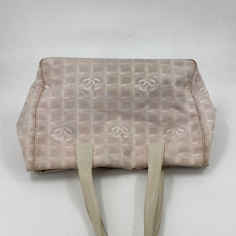 CHANEL ニュートラベルライン ナイロン ジャカード キャンバス トートバッグ