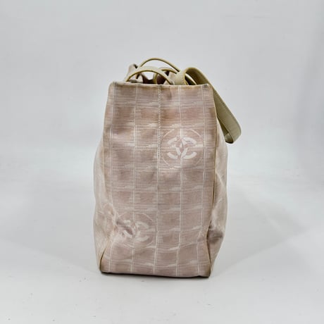 CHANEL ニュートラベルライン ナイロン ジャカード キャンバス トートバッグ