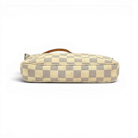 LOUIS VUITTON ポシェットアクセソワール ダミエアズール キャンバス ホワイト ハンドバッグ ポーチ N41207
