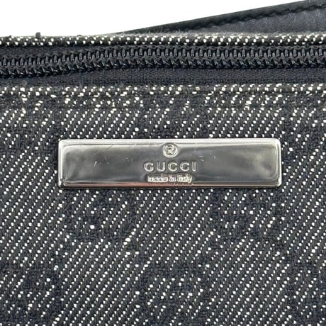 GUCCI ポシェット アクセサリーポーチ GGキャンバス グレー 07108 2123