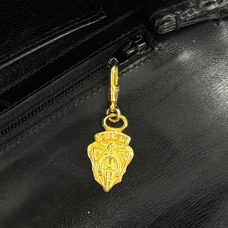 GUCCI GG ブラックキャンバス シェリーライン ヴィンテージショルダーバッグ