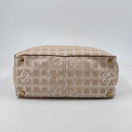 CHANEL ニュートラベルライン ナイロン ジャカード キャンバス トートバッグ