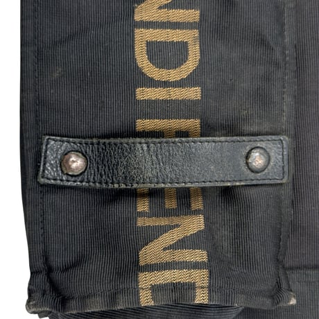 FENDI ロゴ ナイロンキャンバス ダークブラウン トートバッグ ヴィンテージ 16327