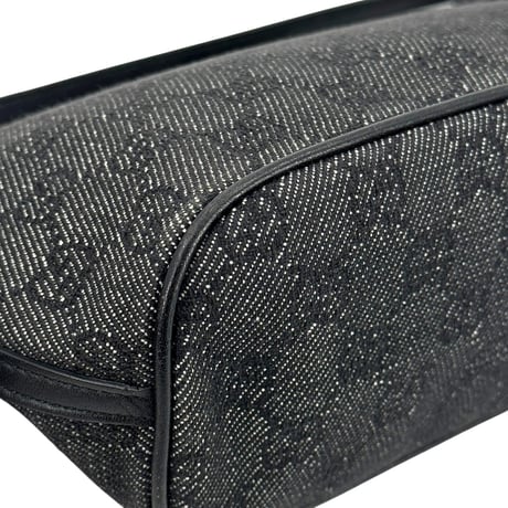 GUCCI ポシェット アクセサリーポーチ GGキャンバス グレー 07108 2123