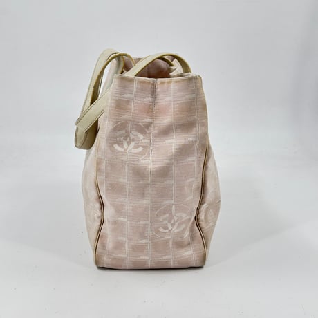 CHANEL ニュートラベルライン ナイロン ジャカード キャンバス トートバッグ