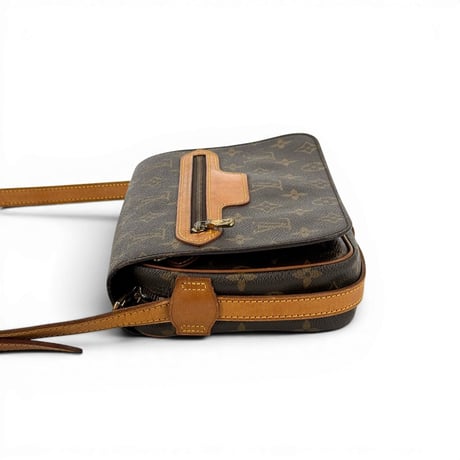 LOUIS VUITTON サンジェルマン23 モノグラムキャンバス ブラウン フラップ ショルダーバッグ M51210