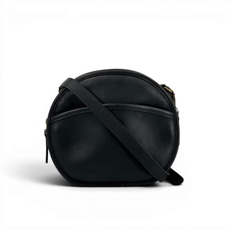 COACH カンタベリー レザー ブラック サークル ショルダーバッグ 343