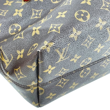 LOUIS VUITTON ラスパイユPM モノグラムキャンバス ブラウン ショルダーバッグ M40608