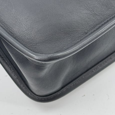 COACH オールドコーチ ブラック ハンドクラフト レザー クラッチバッグ