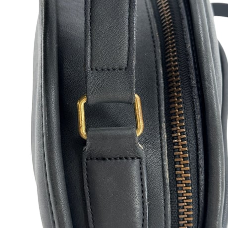 COACH カンタベリー レザー ブラック サークル ショルダーバッグ 343