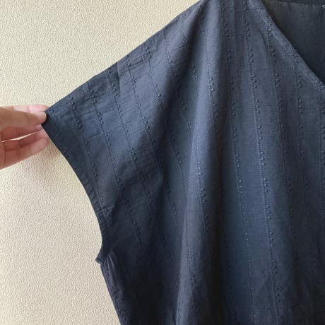 インド 刺繍生地のプルオーバーブラウス スミクロ