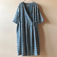 インド 草木染めのカシュクールワンピース