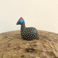 ケニア ホロホロ鳥の木彫り人形