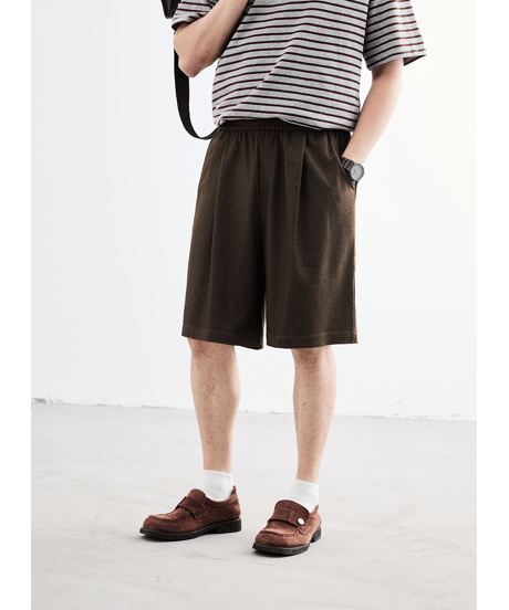 Pleated Loose Fit Easy Shorts / 4color