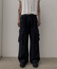 Vintage Wash Loose Cargo Pants / 2color
