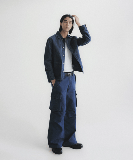 Washed Denim Work Jacket