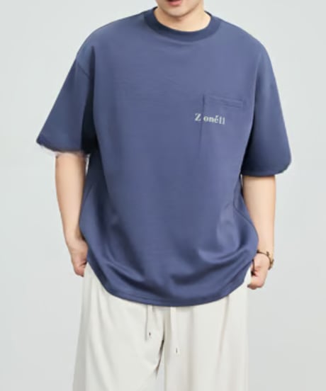 Chest Pocket Loose Short Sleeve T-shirt / 3color