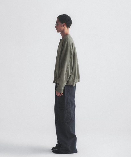 Vintage Washed Heavyweight Boxy Zip-Up Sweatshirt / 2color