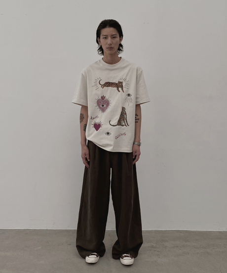 Tencel Linen Loose Wide Straight Pants / 2color