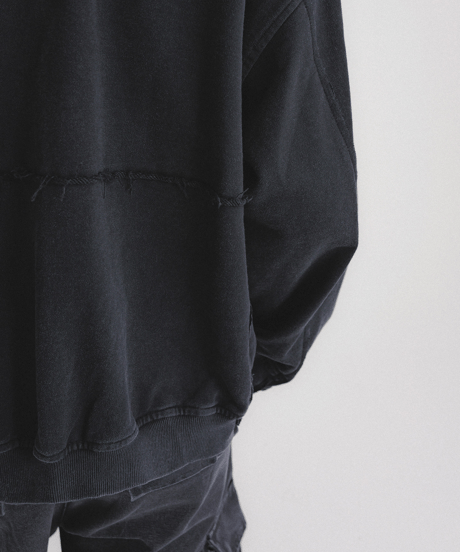 Vintage Washed Heavyweight Boxy Zip-Up Sweatshirt / 2color